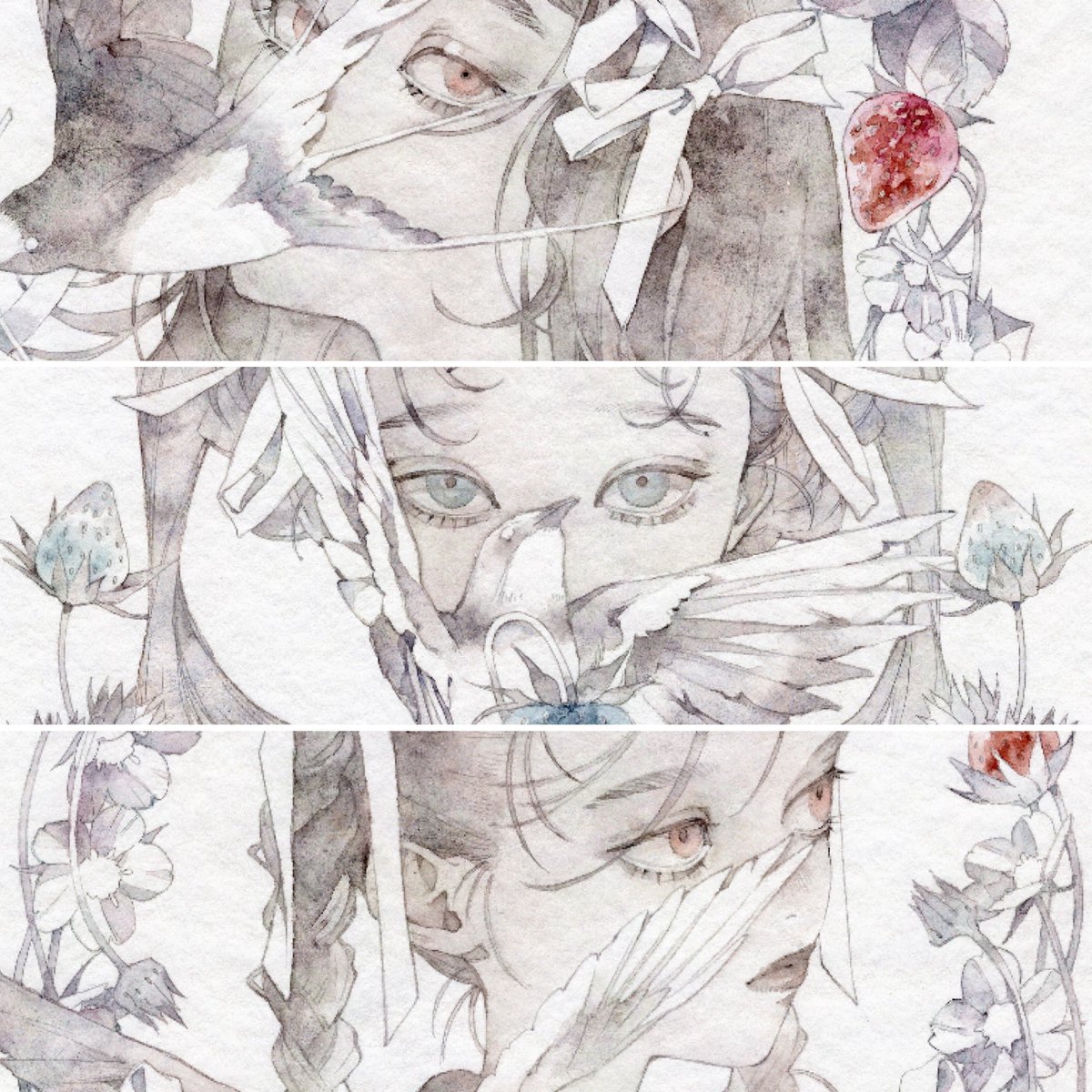 『Strawberry Life』
atelier 眞空
〒535-0011 大阪市旭区今市2丁目12-1
7/10(金)~19(日) 13:00~19:00
※火・水休廊 最終日17:00まで
https://t.co/3fAVp6PXrk

原画展示販売の他、画集などのグッズもあります🍓
#公募企画展_Strawberry_Life 