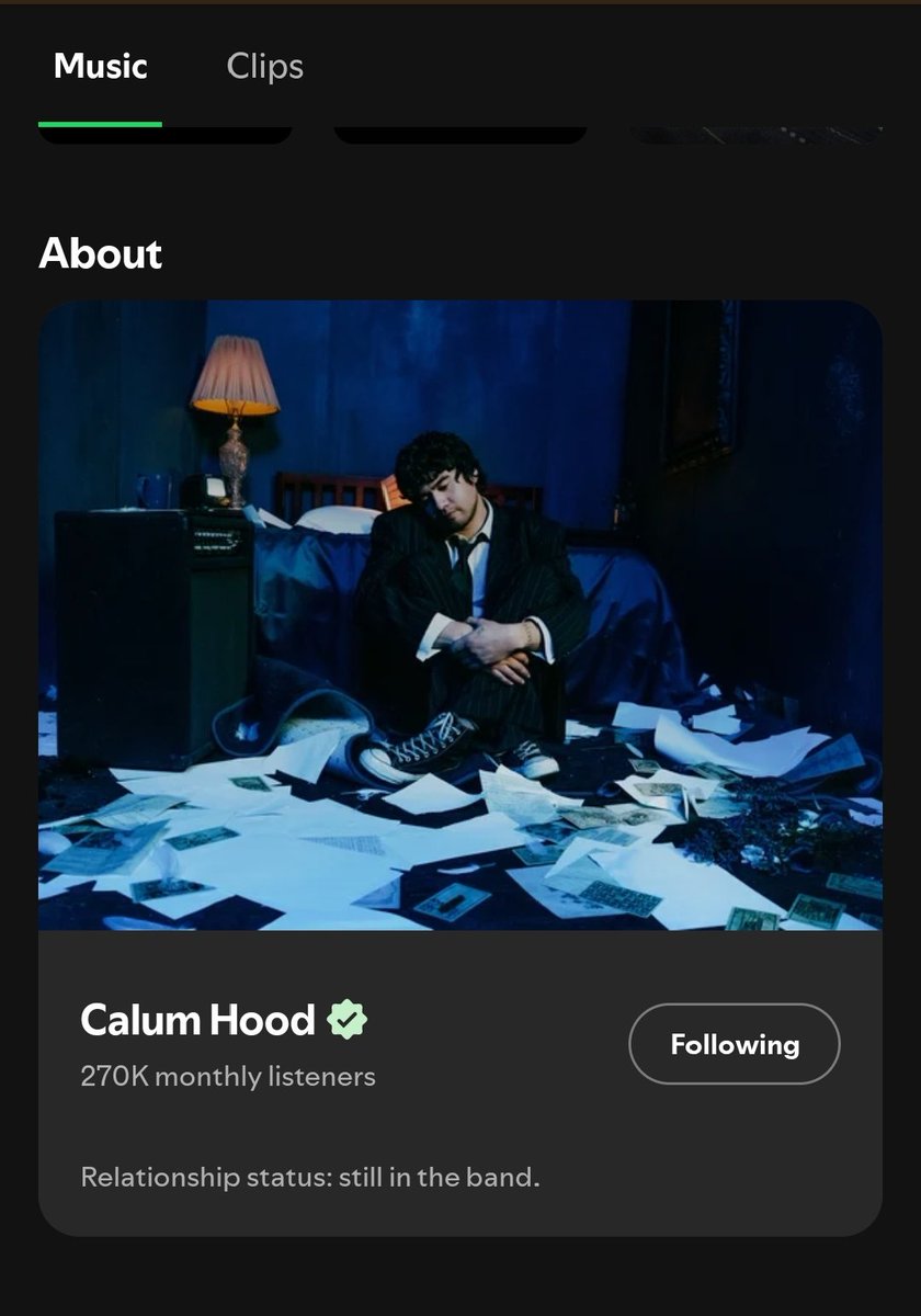 bashsist's tweet photo. do you ever just read malum's bio on spotify and how unserious they are https://t.co/I8rq3OudQg