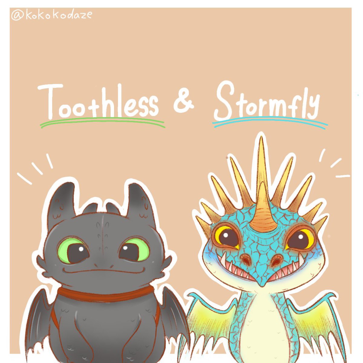 Kokokodaze's tweet photo. #今月描いた絵を晒そう #httyd #toothless 
トゥースちゃん沢山描いたな😽 https://t.co/9thxj6uaVQ