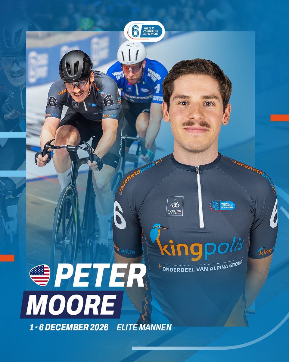 zesdaagse's tweet photo. 𝐕𝐚𝐧 𝐓𝐚𝐥𝐞𝐧𝐭 𝐧𝐚𝐚𝐫 𝐰𝐞𝐫𝐞𝐥𝐝𝐭𝐨𝐩 🌍🚴

Peter Moore is terug in Ahoy! Van Talents Cup-winnaar tot WK-zilver: in 2026 staat hij weer aan de start van de WielerZesdaagse Rotterdam. Klaar voor spektakel? 🔥 https://t.co/MLKh4E2v04