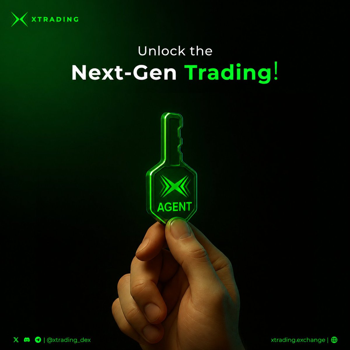 xtrading_dex's tweet photo. THE ONLY KEY YOU NEED RN IS THE "𝗔𝗚𝗘𝗡𝗧 𝗞𝗘𝗬". 🔑

One key.
A whole new way to trade. 📈 

XTrading’s Agent Trading is built for traders who want faster decisions, smarter execution, and 24/7 market coverage without the stress of doing everything themselves.

The advantage is still open. Not for long.

The first 100 users get 1 month of FREE access.

GET YOUR AGENT KEY NOW! ⚡

Join the waitlist: https://t.co/Sf4Sji9pYp

#XTrading #AgentTrading