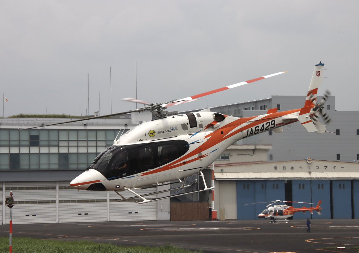 2026.6.30 東京ヘリポート 🇯🇵 新日本ヘリコプター Bell 429 (JA6429)