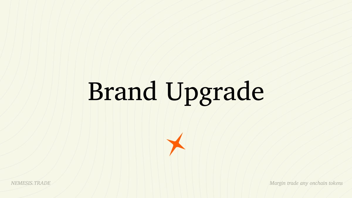 Nemesisdottrade's tweet photo. Today we're unveiling our new brand identity — one that aligns our visual language and messaging with our role as the next layer of foundational infrastructure for onchain capital markets.

What's changing:
- A refreshed logotype
- A new color palette
- New typography for editorial and UI/UX applications
- A refreshed system of visual elements
- A more advanced trading experience

A thread🧵