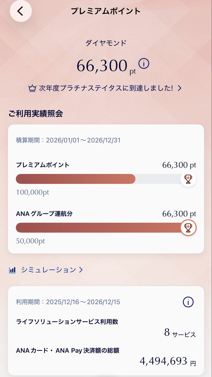 jg2laz's tweet photo. ANAマイル修行

前半終わって66,300PP
15万まで遠い https://t.co/jtzrkUWfxh