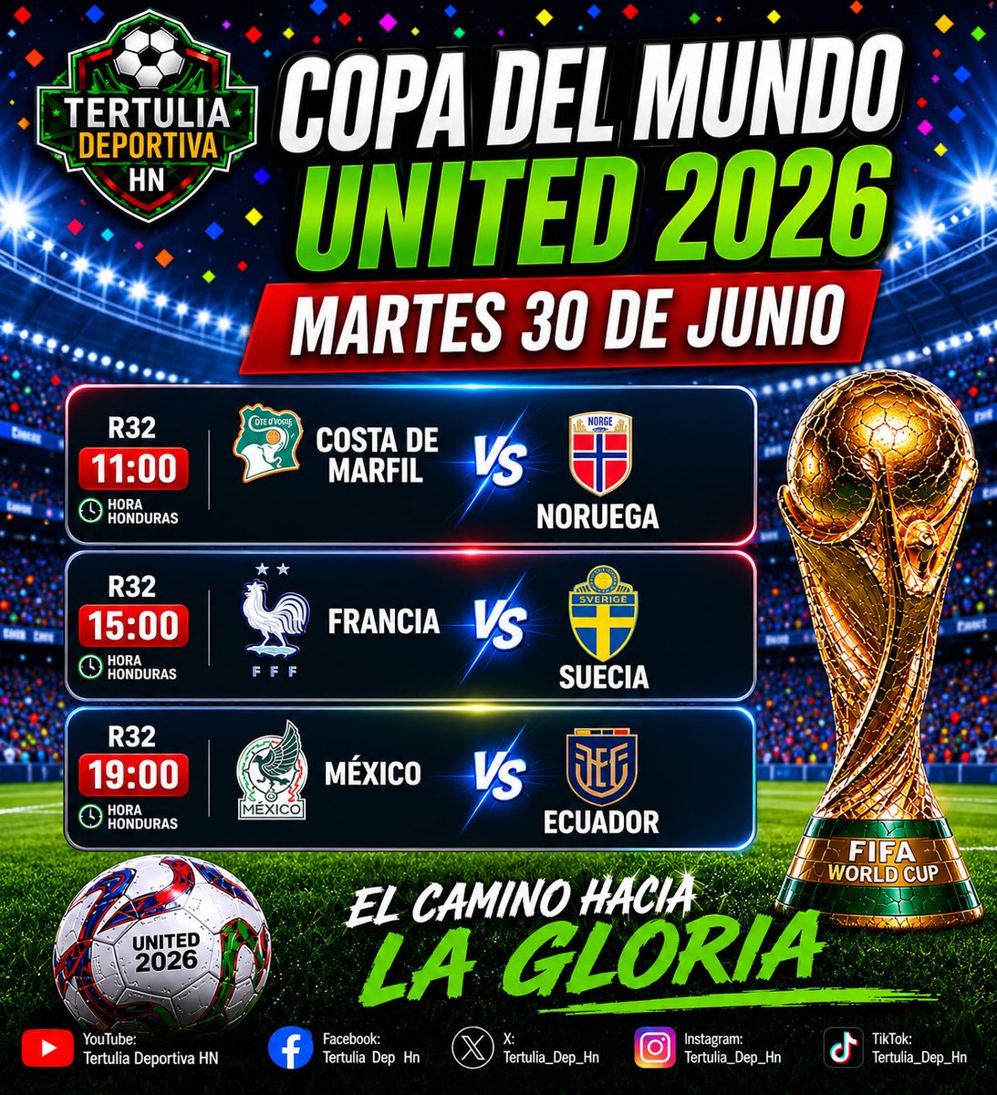 Tertulia_Dep_Hn's tweet photo. Partidos para este día… https://t.co/sMfXInh800