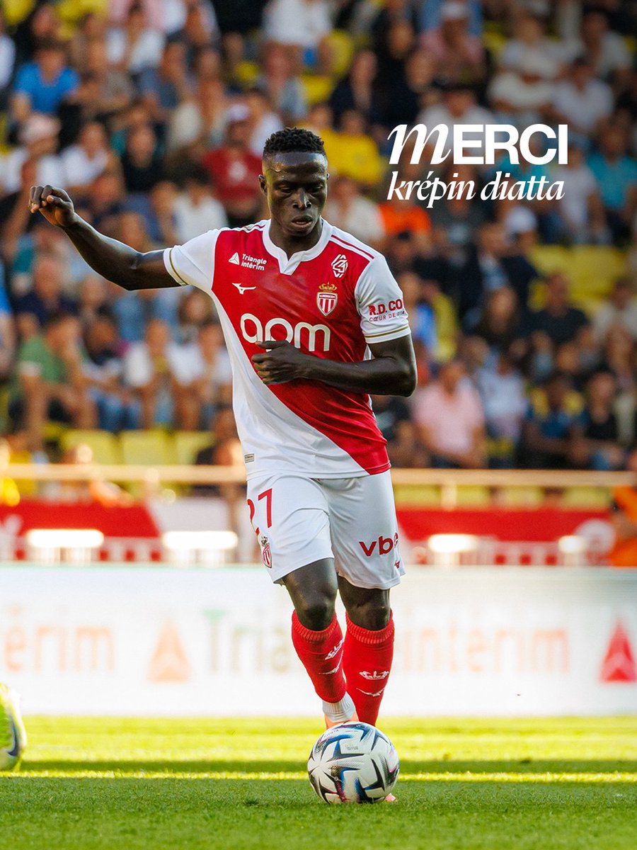 AS_Monaco's tweet photo. 𝐌𝐞𝐫𝐜𝐢 𝐊𝐫𝐞́𝐩𝐢𝐧 ! ❤️🤍

Arrivé sur le Rocher en janvier 2021, Krépin Diatta quitte l'AS Monaco au terme de son contrat, après plus de 140 matchs sous le maillot Rouge & Blanc.

Le Club remercie Krépin pour son engagement durant ces cinq saisons et lui souhaite le meilleur pour la suite de sa carrière, ainsi qu'un beau parcours avec le Sénégal à la #FIFAWorldCup 👏🇸🇳