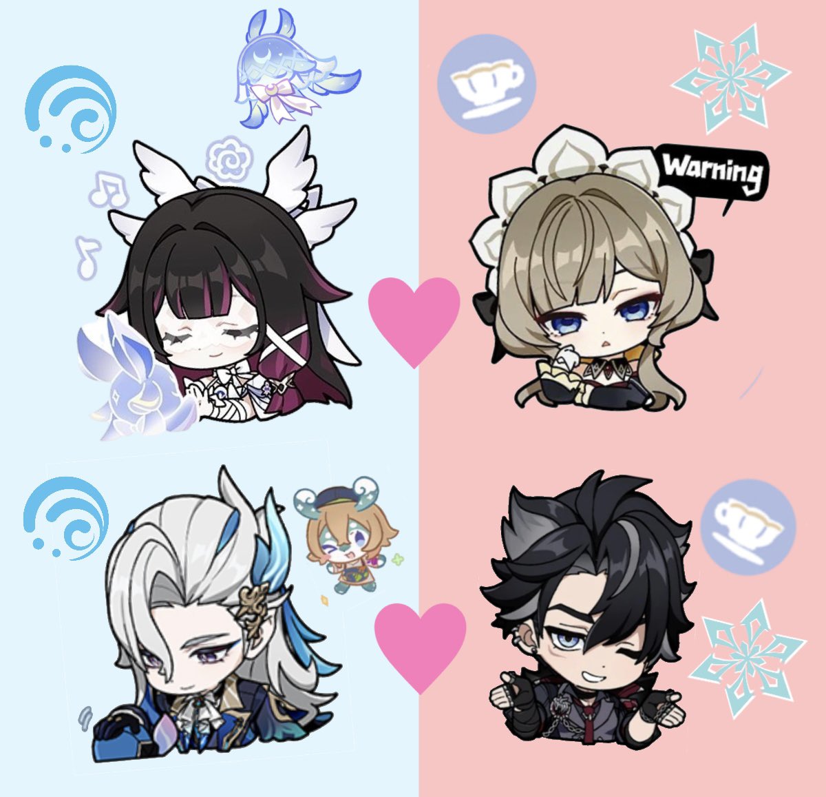 Keciea_'s tweet photo. I have a type when it comes to my favorite ships… 😋💕 https://t.co/pQFlVlOltz