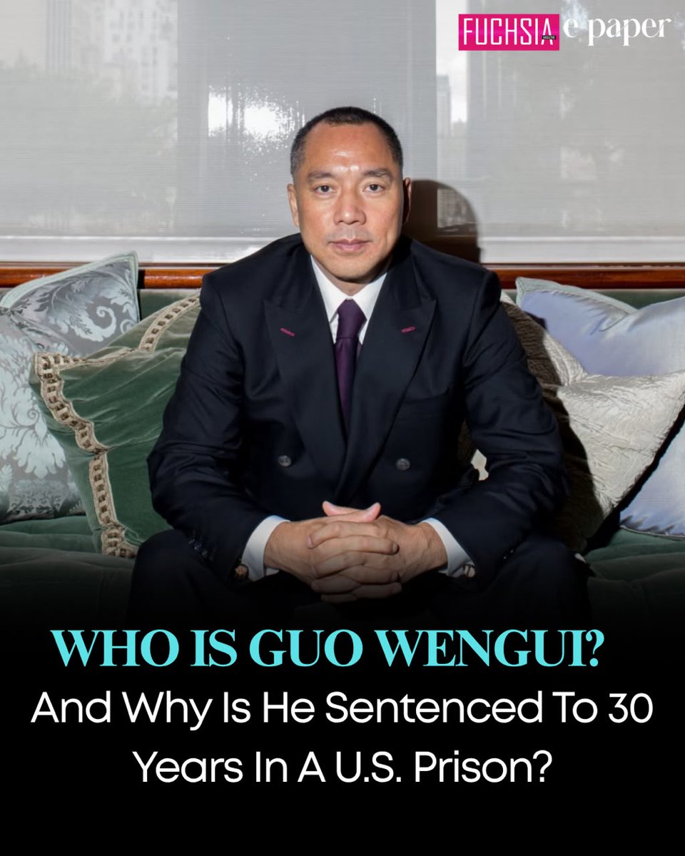 fuchsia_mag's tweet photo. Who Is Guo Wengui and Why Is He Sentenced to 30 Years in a U.S. Prison?
Read more about the case and trial here:
https://t.co/uaoOIvik6r

| Guo Wengai , China , Exile Billionaire |

#fyp #explore #trending #news https://t.co/D9Ff4ImROR