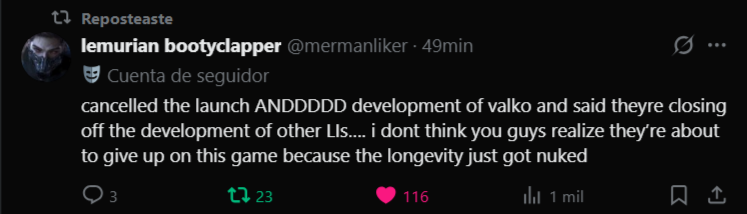 onireimi's tweet photo. i saw this post and lemurian booty clapper is right

no game can survive after something like this, it will end sooner than i expected https://t.co/bHC6cEAJdx