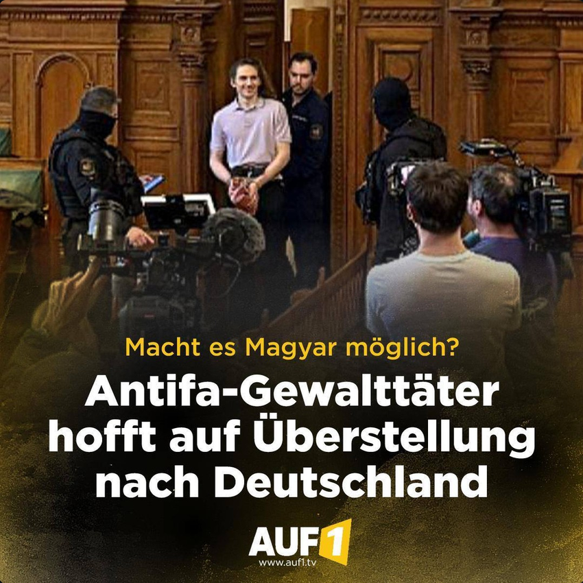 rico_brick's tweet photo. Man kann sich gut vorstellen, dass viel Geld fließen wird, um diesen „Helden“ der Antifa eine angenehmere Haft in Deutschland zu ermöglichen.

#AUF1:
»Nach dem Regierungswechsel in Ungarn hoffen die Anwälte des dort inhaftierten Antifa-Gewalttäters Simeon T. offenbar auf eine Überstellung nach Deutschland. Es gebe eine „realistische Hoffnung“, erklärte sein Verteidiger Sven Richwin gegenüber der Zeitung Junge Welt.  
Richwin verwies dabei auf Äußerungen des neuen Ministerpräsidenten Péter Magyar. Dieser hatte personelle Veränderungen in der Justiz angekündigt. 

T., der sich als „nonbinäre Person Maja“ bezeichnet, war wegen schwerer Gewalttaten in Budapest zu acht Jahren Haft verurteilt worden. Das Urteil ist noch nicht rechtskräftig. Auch der linke ungarische Journalist Bénjamin Lázár rechnet offenbar mit einem Kurswechsel. Er geht davon aus, dass die Einstufung der Antifa als terroristische Organisation aufgehoben werden könnte. Gegenüber der Grünen-nahen Zeitung Taz erklärte Lázár, Magyar habe sich dazu zwar bislang nicht geäußert. Er sei jedoch „zuversichtlich“, dass die „Einschränkungen“ der Antifa künftig aufgehoben werden.«