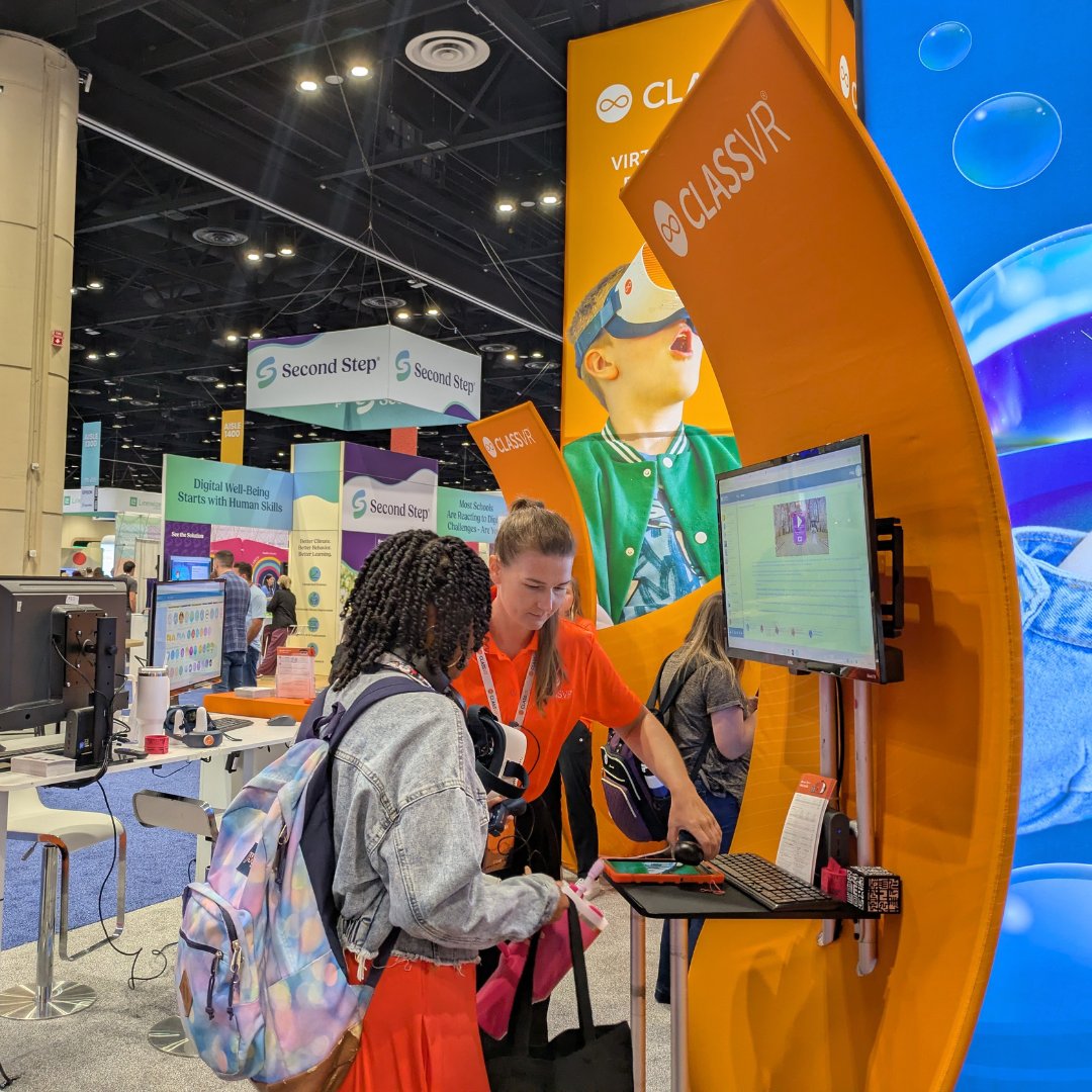 ClassVR's tweet photo. A brilliant first day at ISTE 2026✨

There's still time to stop by Booth 1812 and explore the future of education for yourself.

#ISTELive #EdTech https://t.co/DOijxuJ8vu