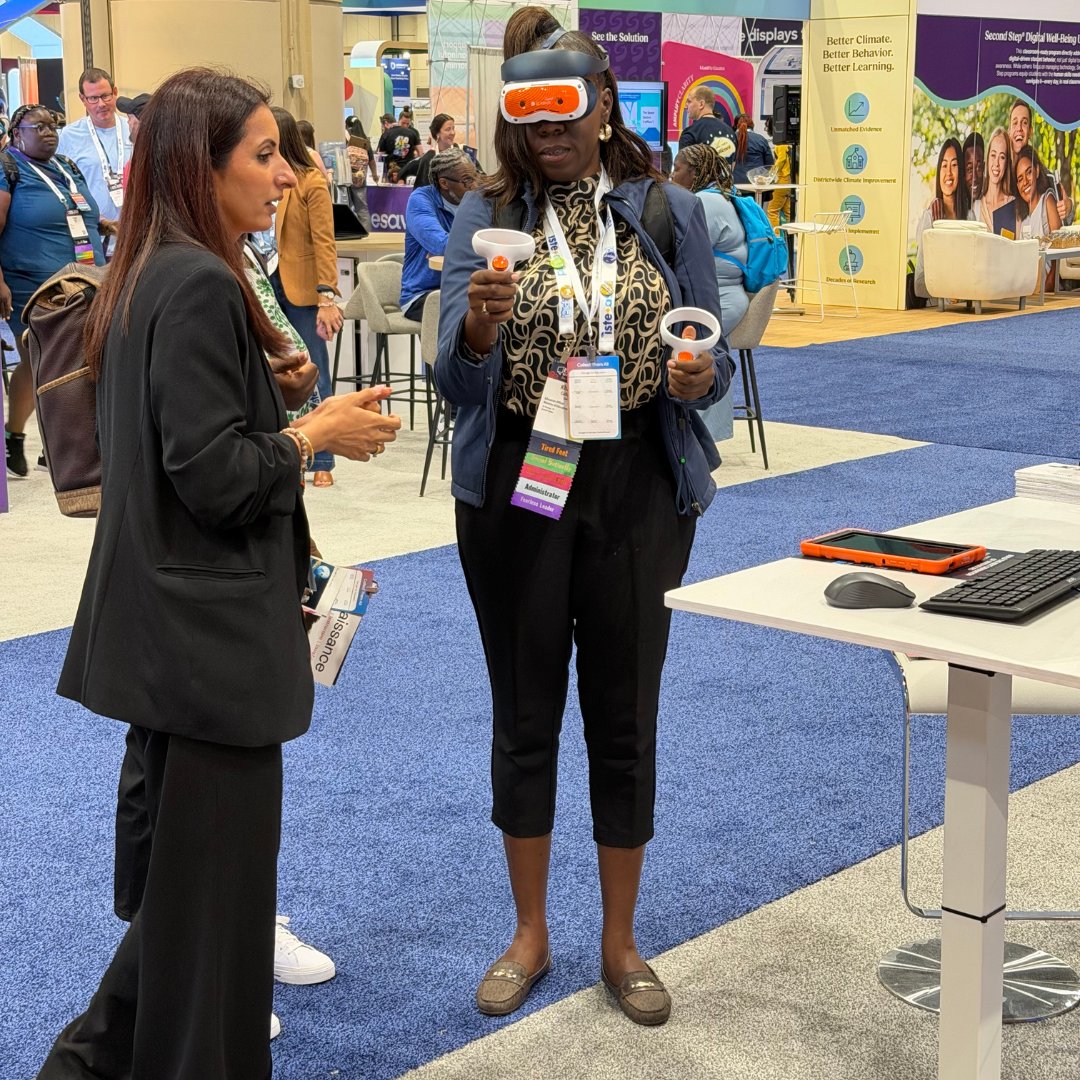 ClassVR's tweet photo. A brilliant first day at ISTE 2026✨

There's still time to stop by Booth 1812 and explore the future of education for yourself.

#ISTELive #EdTech https://t.co/DOijxuJ8vu