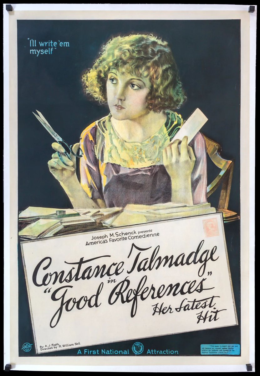 OldTerribleWond's tweet photo. Good References, US, one-sheet poster, 1920. https://t.co/h4c7mTWwgM