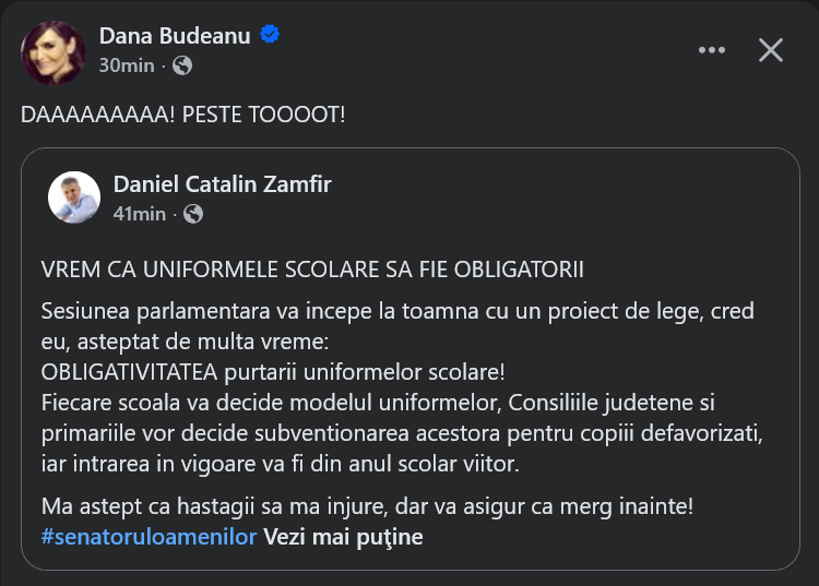 basarab84's tweet photo. #dementa #farascoala

Cretinii astia nu vor doar sclavie mentala aka "scolarizare obligatorie", ci si obligativitatea uniformelor, astfel incat piesele de schimb in care li se vor transforma plozii sa fie STAS si sa se potriveasca intr-un sistem industrial care nu mai exista. https://t.co/OjWvogDSrQ