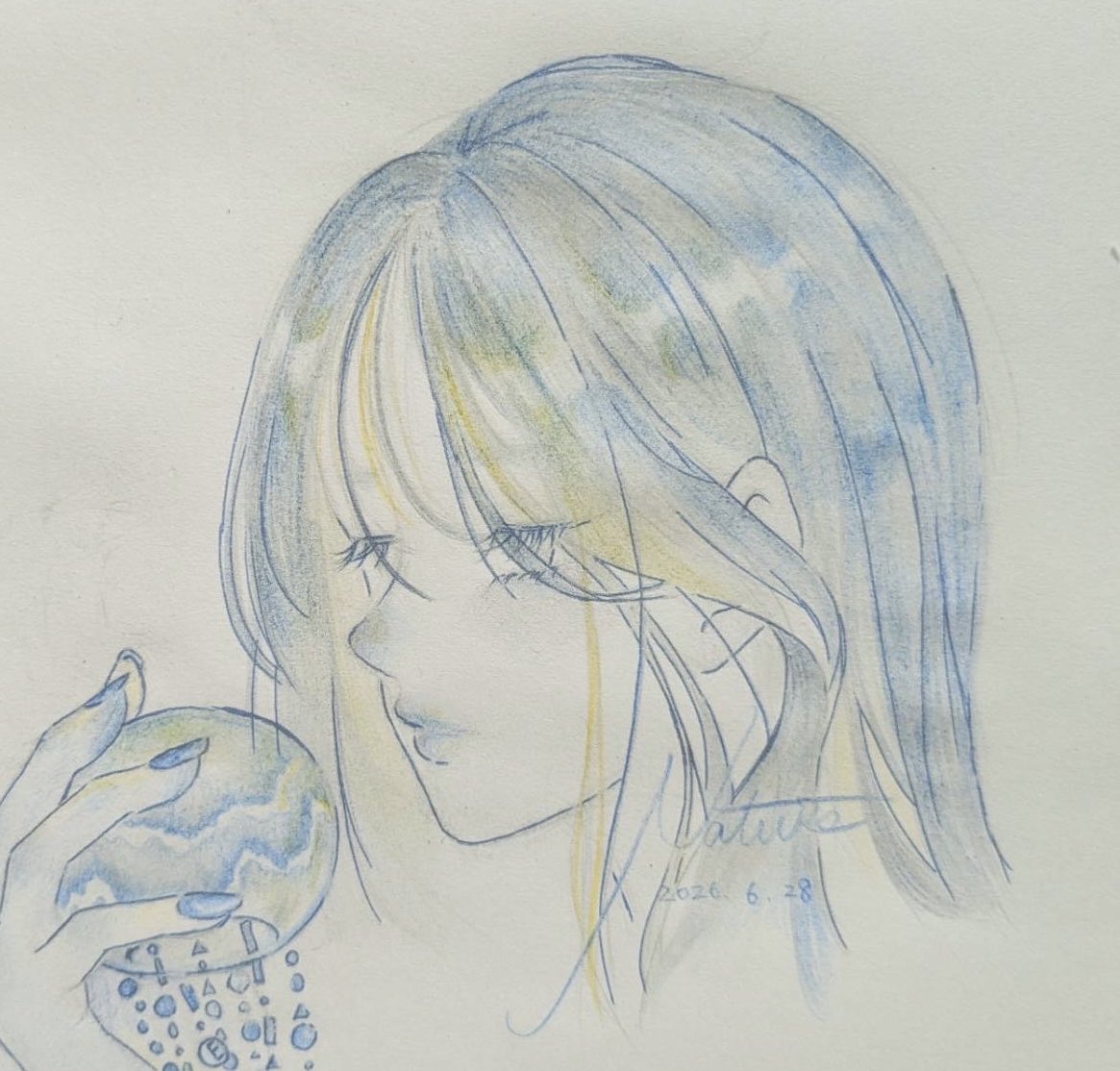 Natsuse32's tweet photo. 大学入って初めてちゃんと描けた。忙しいから無理やって諦めてたけどやっぱり楽しい✨
「忘れたい、忘れたくない」
#イラスト #絵描きさんと繋がりたい #アナログイラスト https://t.co/42Hbv7nMj8
