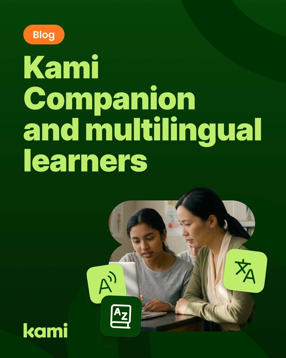 KamiApp's tweet photo. Multilingual students often know more than their English can show. Kami Companion inline translation keeps them in the content — not bouncing between tabs. #ELL #edtech https://t.co/cMSy3yq4EG https://t.co/2JFXu4oufv