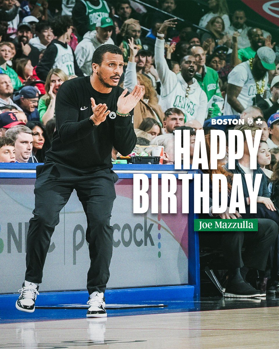 celtics's tweet photo. Happy birthday Joe 🎂🎉☘️ https://t.co/tKkXtjSJRY