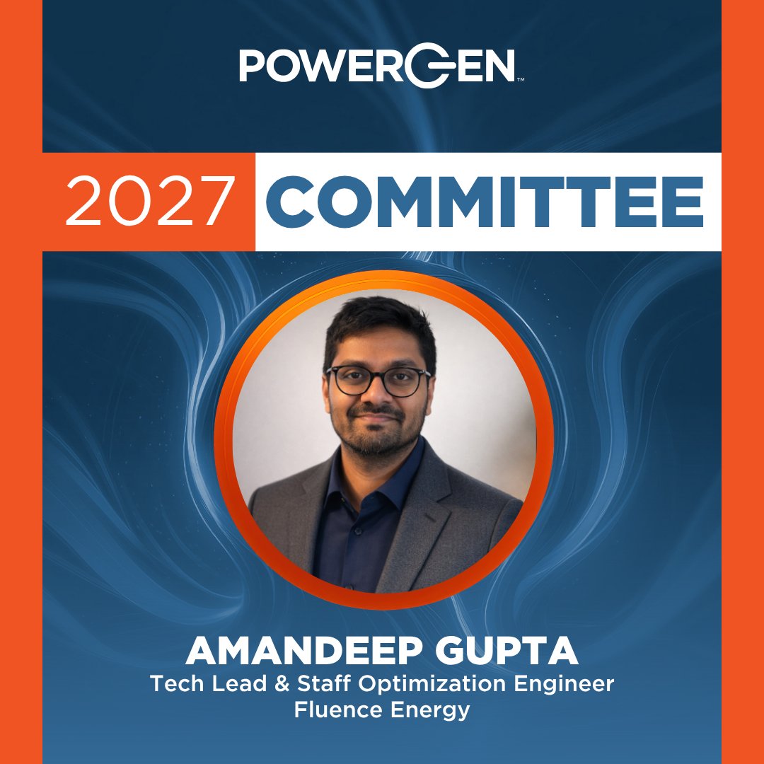 powergenintl's tweet photo. The POWERGEN 2027 education program is built through collaboration with industry leaders who bring firsthand insight into how generation projects are planned, built, and operated. We’re thankful for the expertise and perspective our committee members contribute throughout the process.

We’d like to recognize these POWERGEN 2027 committee members:

• Amandeep Gupta, Fluence Energy
• Jeff Hatfield, Bartlett & West, Inc.
• Stephen Henson, 1898 & Co.
• Jason Paige Hoffman, Ameresco

Their guidance helps ensure the POWERGEN program reflects the realities of today’s generation landscape.

View all POWERGEN 2027 committee members and learn more about the voices shaping the agenda: https://t.co/vsa6aUZOuh