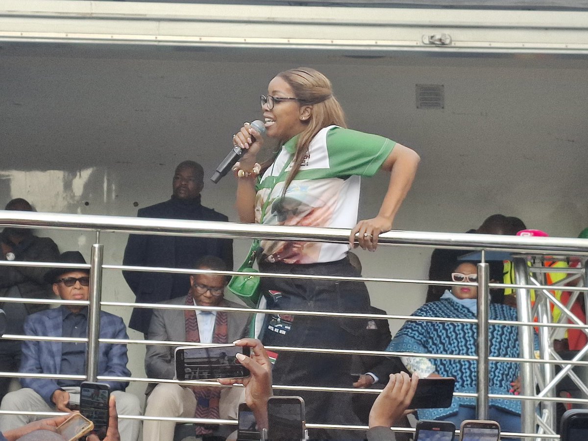ZANewsFlash's tweet photo. NEWS: March and March Movement leader Jacinta Ngobese-Zuma tells protestors not to make a mistake and vote for political parties who are not standing with South Africans in the fight against illegal immigrants - KZN Tonight Podcast https://t.co/XMcuyKBYEQ