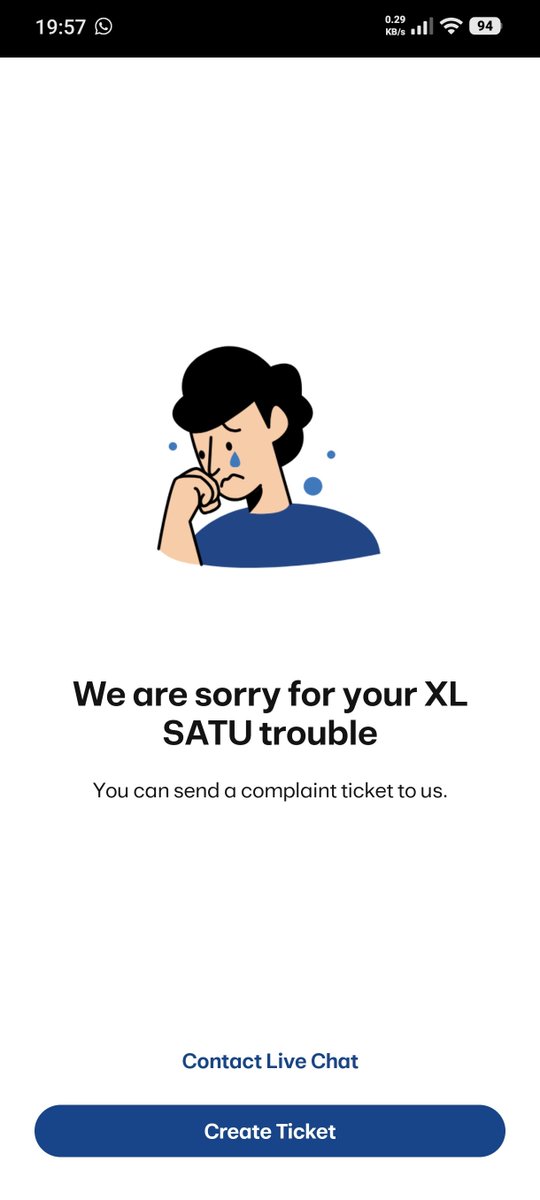 dionthree's tweet photo. Halo @xlsatu_ , apa fungsi mobile app mu kalau semua menu buat laporan begini? https://t.co/SLnI5qlKbu