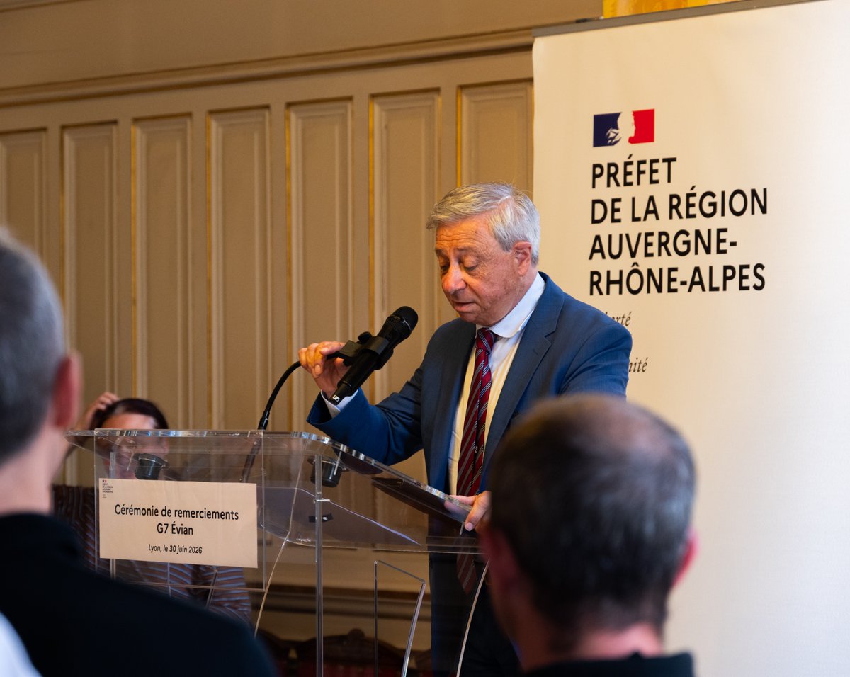 Image de Préfet de région Auvergne-Rhône-Alpes et du Rhône - Aujourd’hui s’est tenue la cérémonie de remerciements, présidée par le Préfet Étienne GUYOT, dédiée 