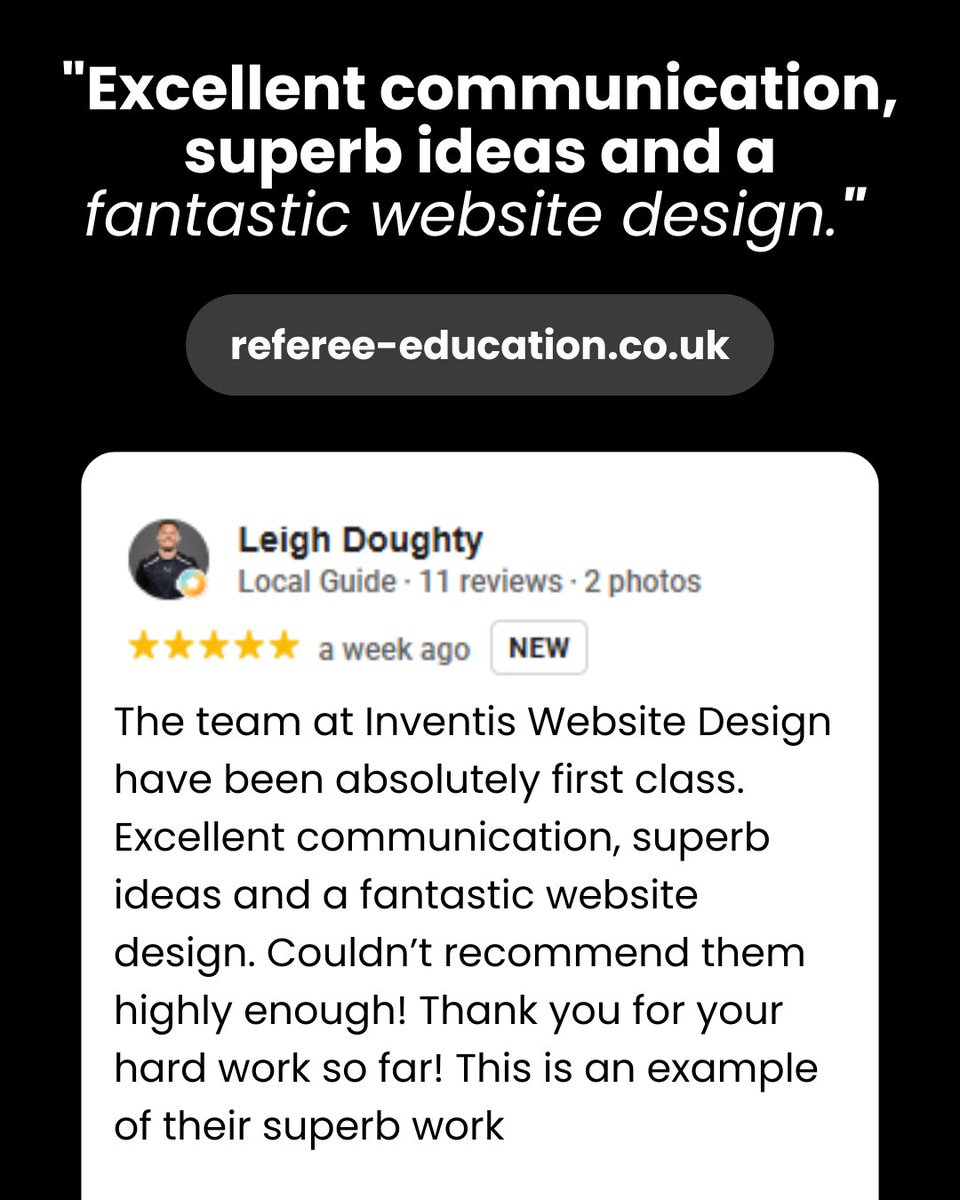 InventisUK's tweet photo. New website, just dropped. Referee Education Ltd is live - built to inspire the next generation of leaders.
Bespoke design. UK based support. No large upfront costs.

👉 https://t.co/Cf6sauuhrE https://t.co/39IPLNSQYI