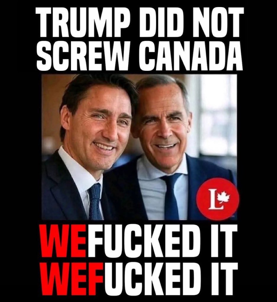 Savage16May's tweet photo. Canada is now in a technical recession thanks to 10 years of Justin Trudeau and the failing Liberal government, Mark Carneys here to put the final nail in the coffin but hey it's all "Trumps" fault !!! https://t.co/qz2EWD9VA1