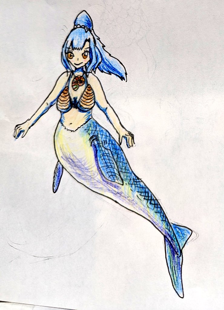 STS17358395's tweet photo. #人魚の日
モササウルスやサカバンバスピスの人魚はいかがでしょうか？ https://t.co/Sf89R3ruHz