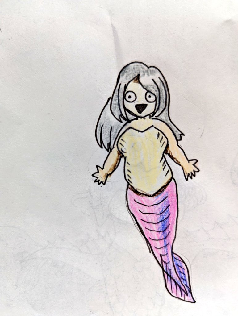 STS17358395's tweet photo. #人魚の日
モササウルスやサカバンバスピスの人魚はいかがでしょうか？ https://t.co/Sf89R3ruHz