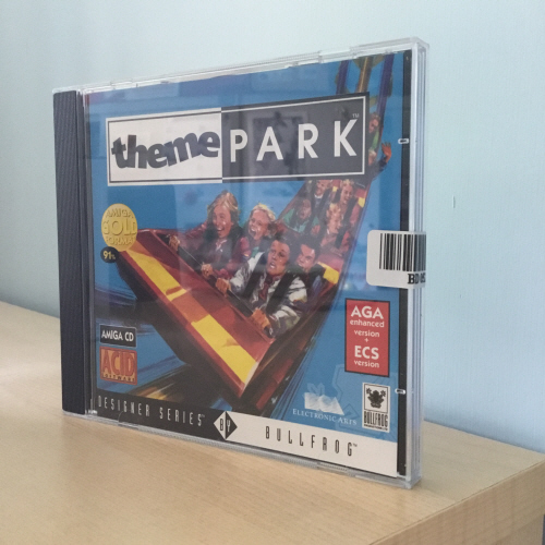 MadGerbil365's tweet photo. Theme Park for #Amiga CD £14.99 (only 5 left!) Contains ECS and AGA enhanced versions. Build the highest and fastest rollercoaster ever and the spookiest haunted house. https://t.co/YyowkDWrZT #CommodoreAmiga #RetroGaming #AmigaReposts #RetroGames #Retrogamer #RetroGameSearch https://t.co/okDmsjuCor