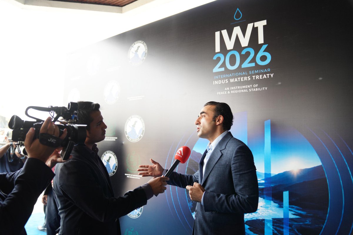 AnasMallick's tweet photo. "We must not accidentally send the signal that we have accepted what India has done is a way to complete, In my view that would be surrender", @BBhuttoZardari tell me at #IWT2026.

Full talk at @AsiaOne_News: https://t.co/SKsckx1V6d https://t.co/0VZ6tB9kR3