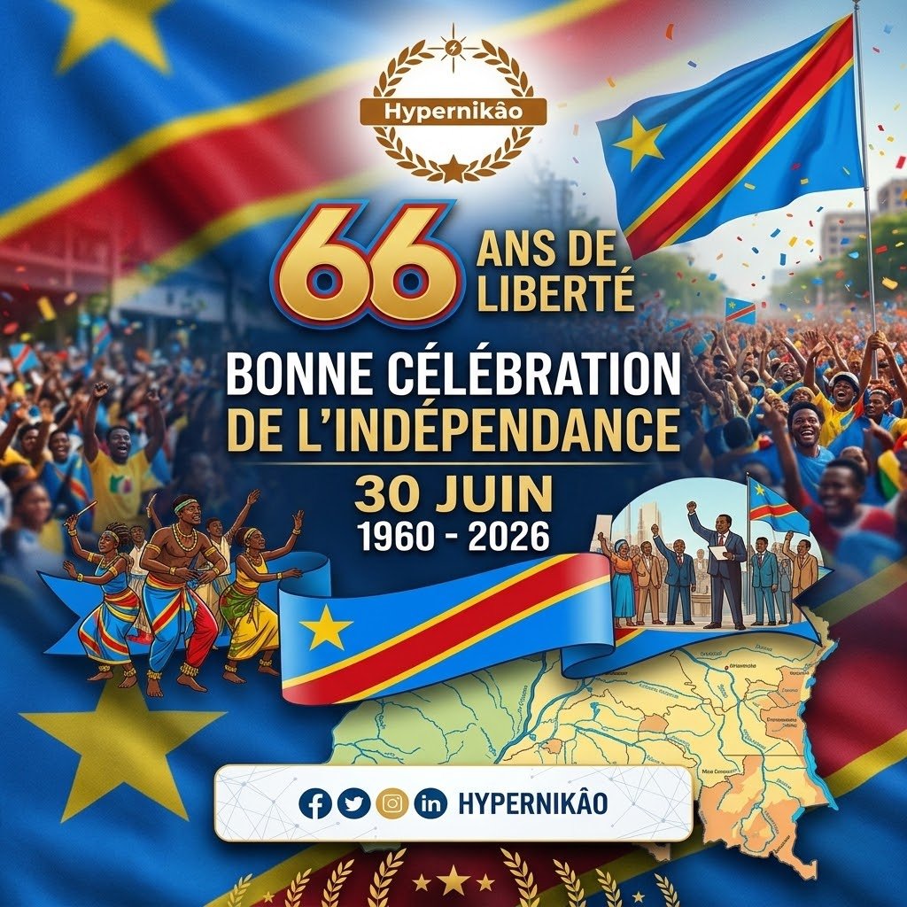 Hypernikao243's tweet photo. Nous sommes entrain de bâtir un pays plus beau qu'avant 🇨🇩

Unis par le sort, unis dans l'effort;
Ensemble nous pouvons mieux faire;
Ce pays a besoin de nous tous pour son décollage.

Bonne célébration de l'indépendance de la #RDC.

#IndependanceDay 
#RDC
#Congo https://t.co/aMuZzyDsBZ