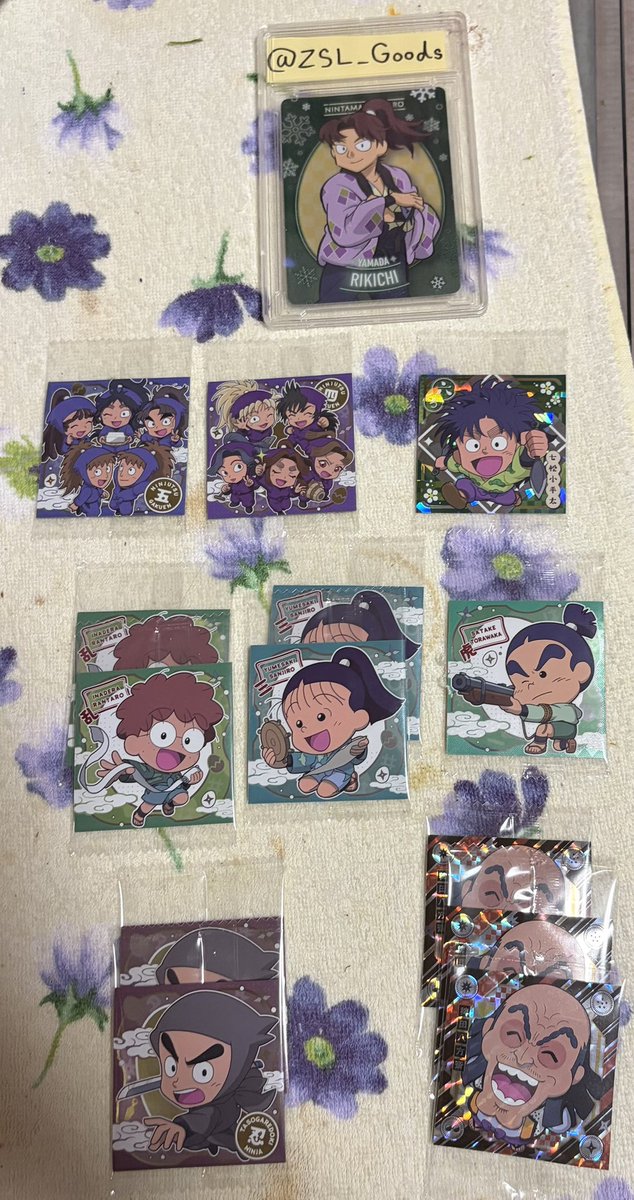 ZSL_Goods's tweet photo. 【交換】忍たま　にふぉるめーしょん シールウエハースの段

譲 : ☆五年生、☆四年生、☆七松、乱太郎2、三治郎2、虎若、諸泉2、
求 : ☆利吉2、☆六年生1、中在家、喜三太

上段は八宝斎→一年生を含む交換
郵送→都内交換を希望。
検索からもお気軽にお声掛け下さい🌹 https://t.co/LimVQOy6Y1