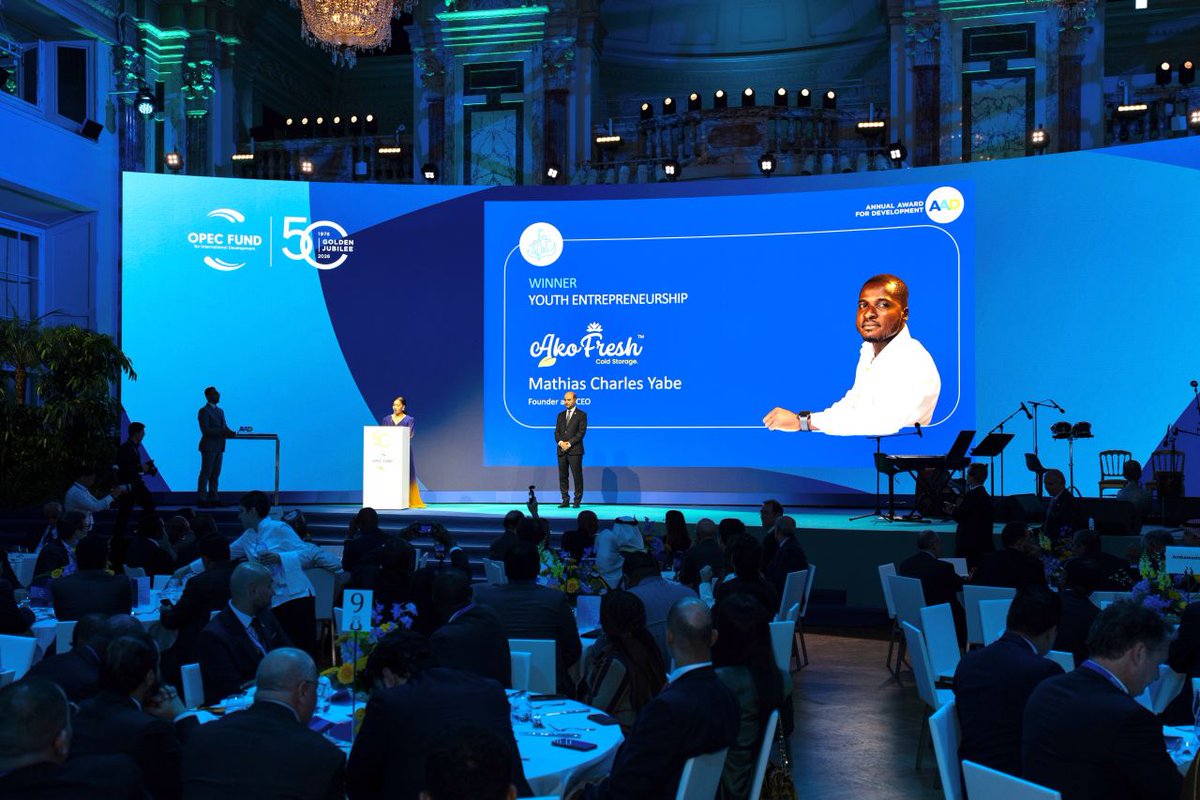 UNICEFStartups's tweet photo. @akofresh_co from the @UNICEFStartups cohort 3 has won the inaugural @TheOPECFund Youth Entrepreneurship Award in Vienna, securing $100,000 for their climate &amp; food security innovation!

Congratulations to the @akofresh_co team! https://t.co/jy1UcOG8km