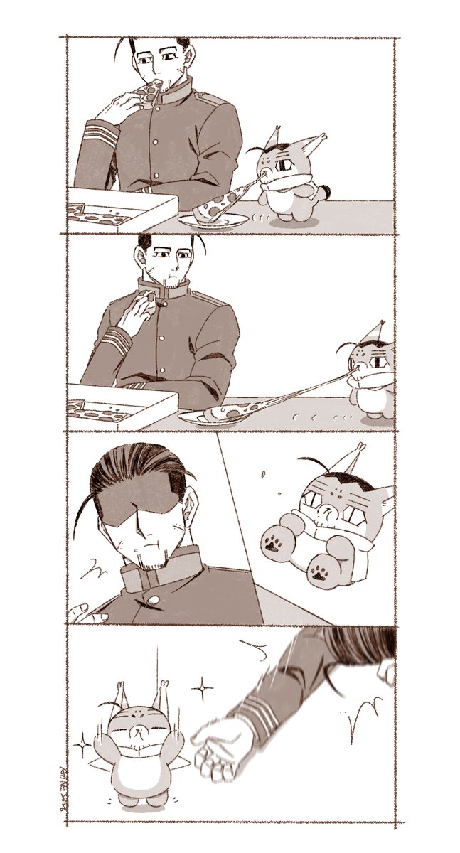 aone_GK's tweet photo. フォゼ尾と尾形と🍕 https://t.co/Ee4K9Df7zK