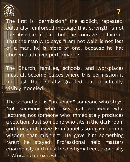 triunemagazinee's tweet photo. Mental health  depression, anxiety, trauma, grief, burnout does not discriminate by gender. But the "response" to mental health struggles is deeply gendered, &amp; for men, that gendering...

#TriuneMagazine
#WordForTheWeek
#persecution
#menandthementalhealthjourney
#learningGodsword https://t.co/3fP7ExZUHq