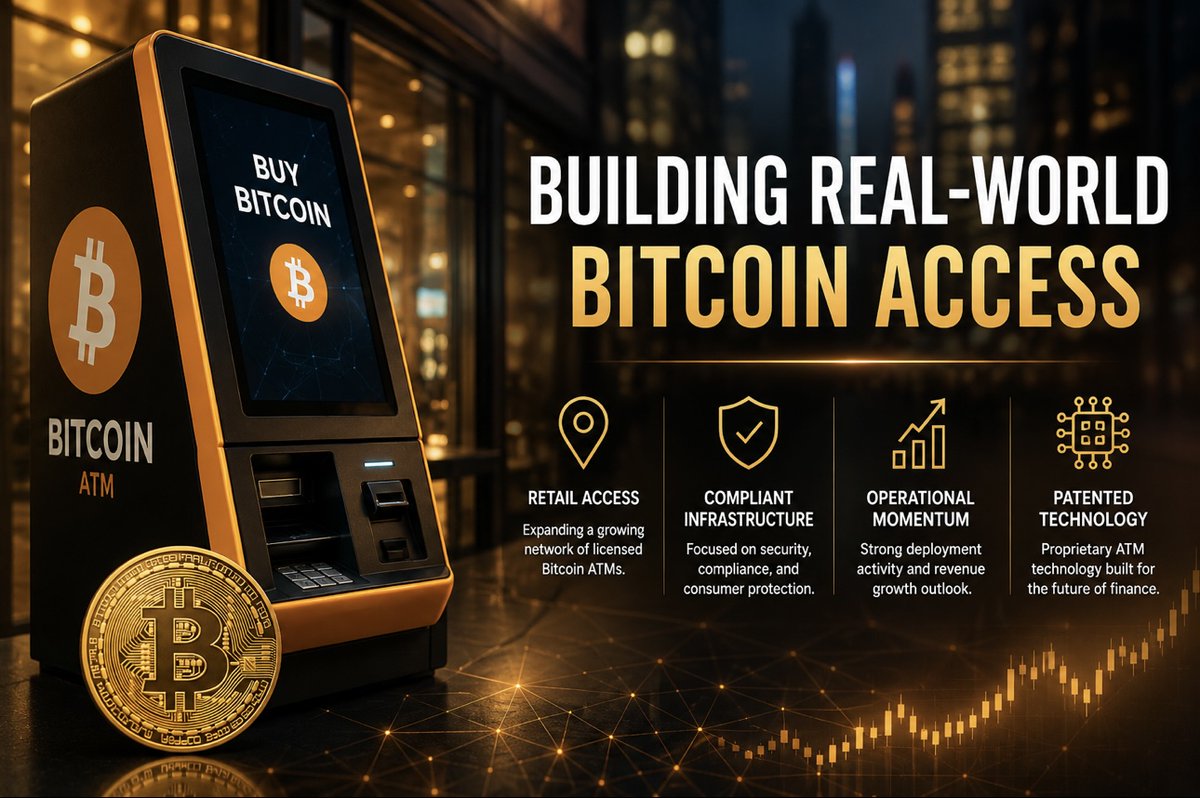 john_stocks1's tweet photo. Bitcoin Bancorp
(OTC: $BCBC)

Bitcoin access is becoming a real operating market, not just a trading theme.

Bitcoin Bancorp’s latest update framed 2026 as a larger deployment year, with management expecting Q2 2026 revenue to meet or exceed full-year 2025 levels. That outlook is tied to machine expansion, transaction volume, patent-backed infrastructure, and additional revenue streams connected to digital-asset access.

For investors tracking where the crypto market goes after ETFs, miners, and treasury plays, $BCBC offers a consumer-access angle built around retail-facing Bitcoin infrastructure.

@BCBC_stock
#Crypto #BitcoinInfrastructure #OTCStocks
#AD – Paid news dissemination