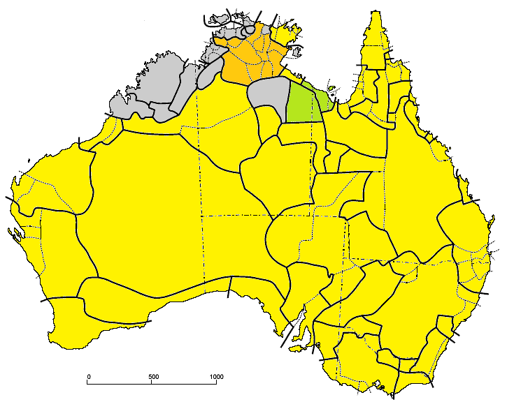 nothofagusfan53's tweet photo. I can't stand the types that say shit like 'so-called Australia' or 'the colony', but if one were to choose an indigenous term to refer to the continent, the best candidate would prob be proto-Pama-Nyungan *ngurra - home/place of belonging. All yellow langs have a variant of this https://t.co/SgxcgMlXkL