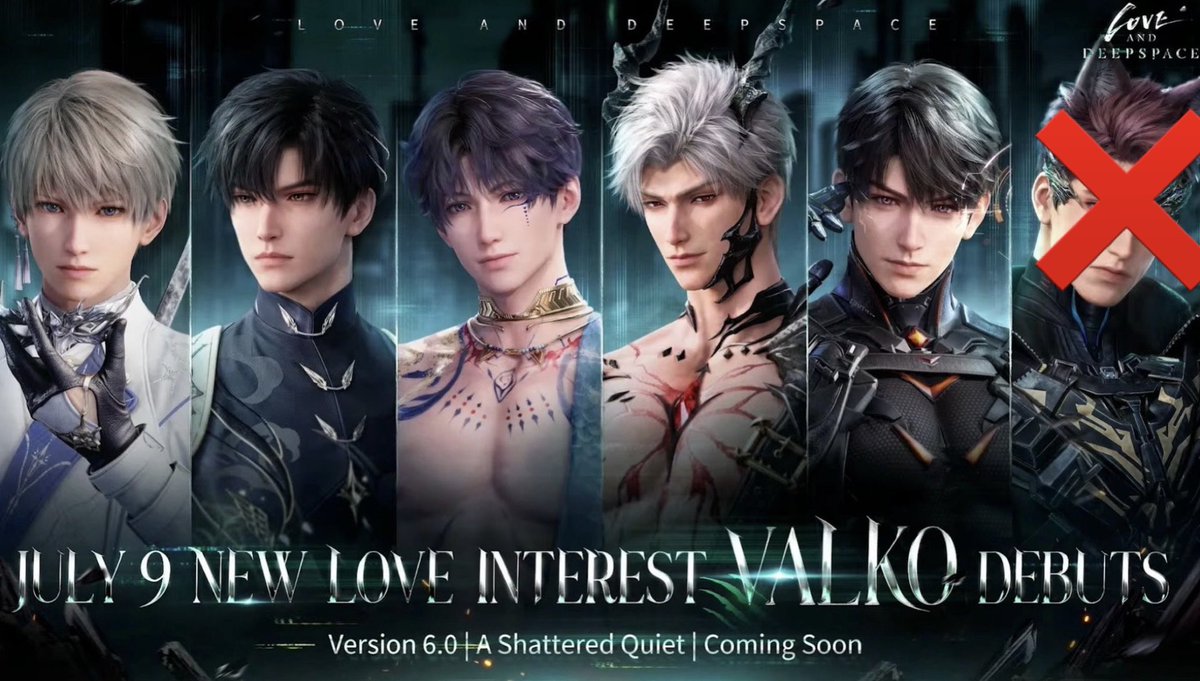 otomeaddicted's tweet photo. 🚨 Infold has officially canceled Valko.

The developers announced that Valko’s release and all future new love interests have been canceled.

It’s heartbreaking to see his story canceled before we even got the chance to experience it. https://t.co/NVRlzHgFIH