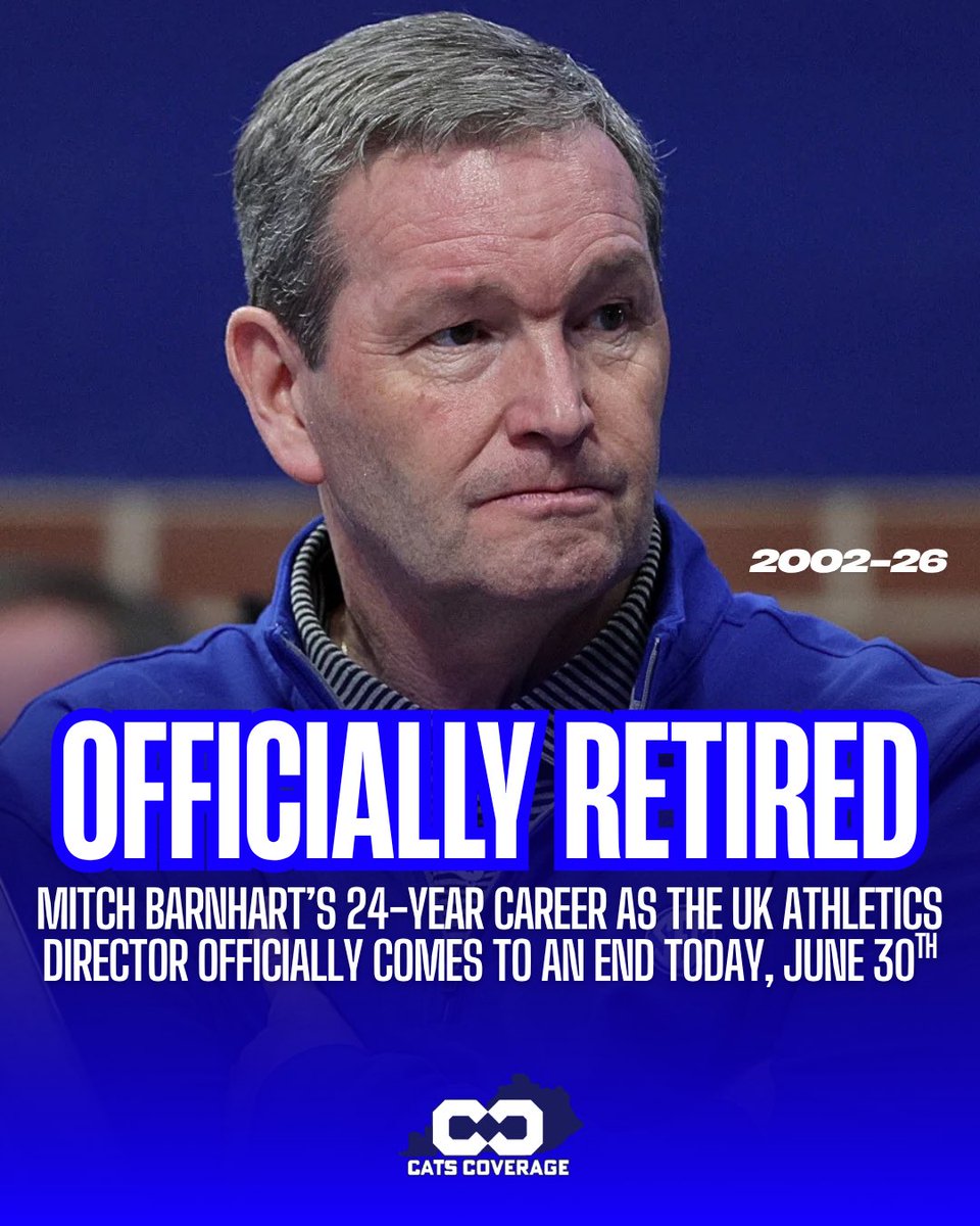 Cats_Coverage's tweet photo. The Mitch Barnhart era officially comes to an end today. https://t.co/U1VVBONNwk