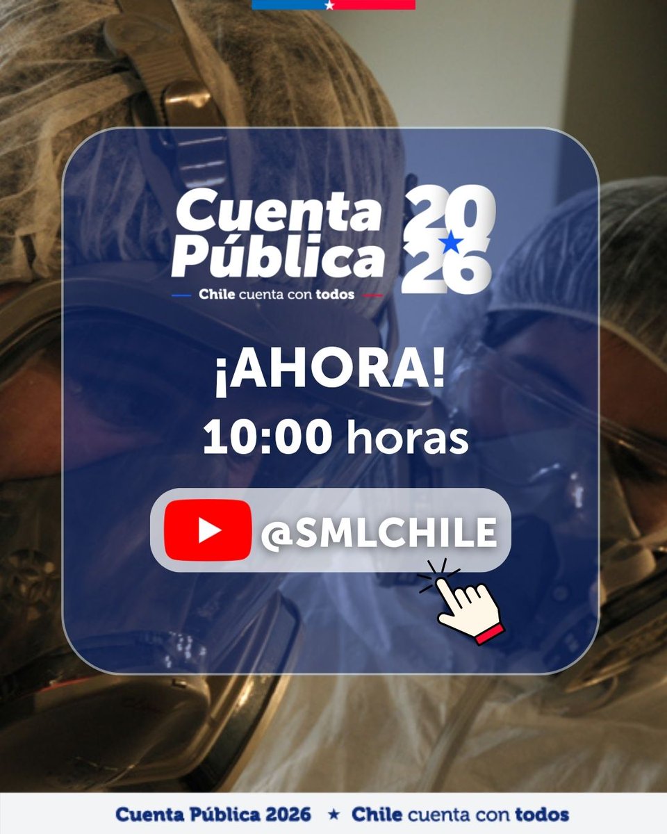 SmlChile's tweet photo. 🔴 Conéctate a la transmisión en vivo de la Cuenta Pública Participativa 2025 del Servicio Médico Legal y conoce los principales avances, desafíos y compromisos de nuestra gestión.

📺 https://t.co/SETQ5jkTwU https://t.co/o3U0EiA8ud