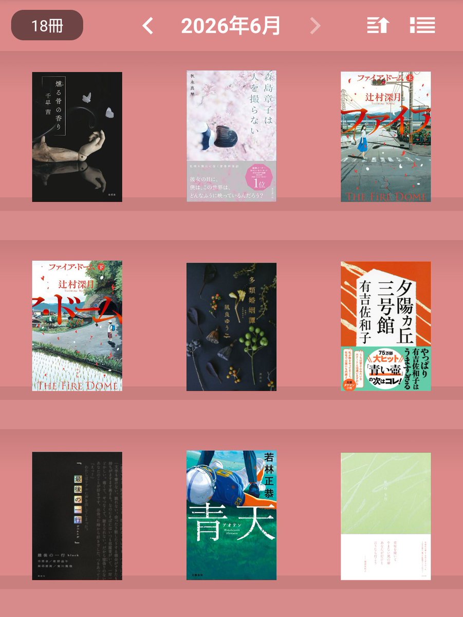6月読了本🪄☁⋆* 今月は18冊読みましたᲘ⑅︎𐑼 特に印象的だったのは