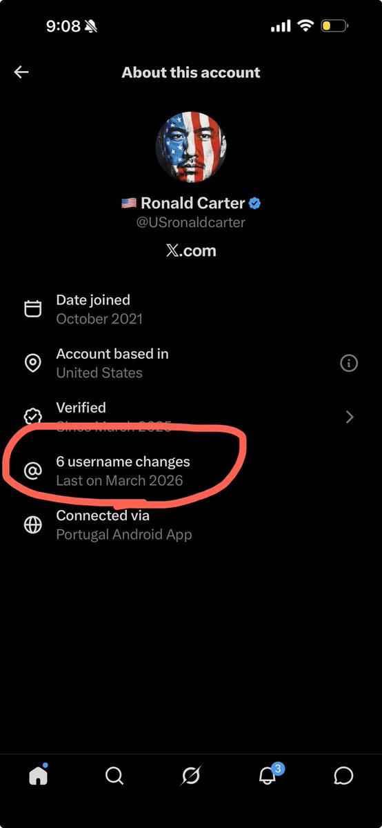 teemdax's tweet photo. @USronaldcarter Bro changes his username each time he scams 😭 if you believe this retard u might be even more regarded. (Watch he’s gonna block me now) https://t.co/riQD7SkYNK