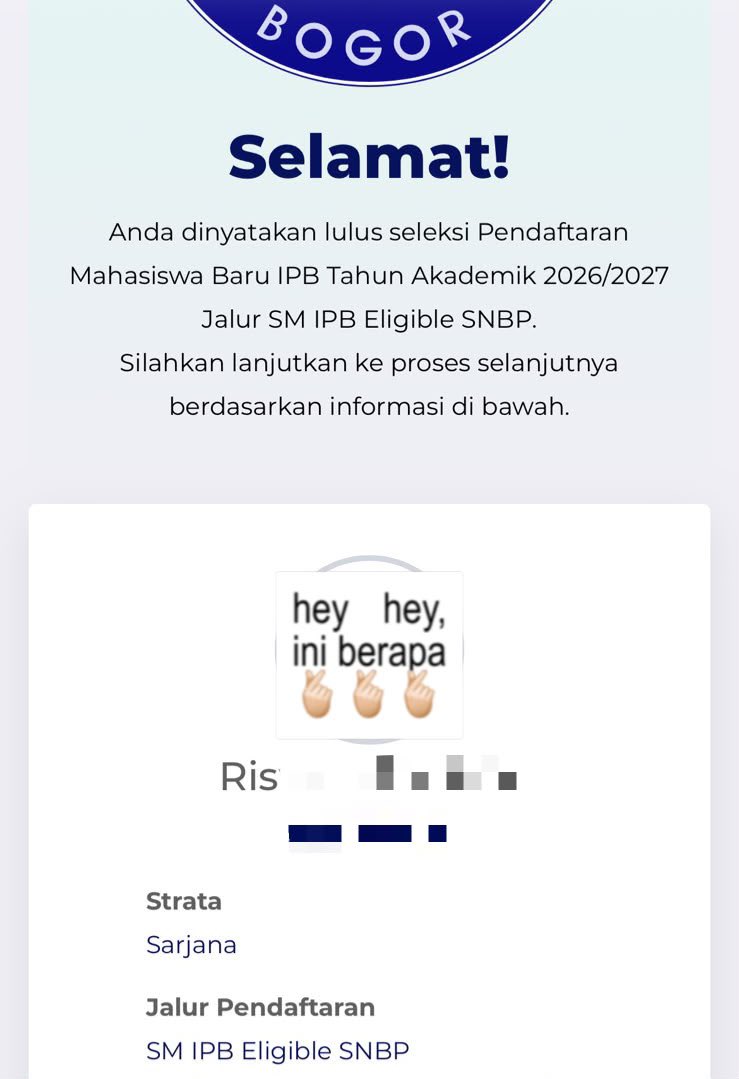 siellysss's tweet photo. alhamdulillah, makasi ipb &amp; polban sudah menerima guwe☹️🤍 https://t.co/v5l8TZKu2y