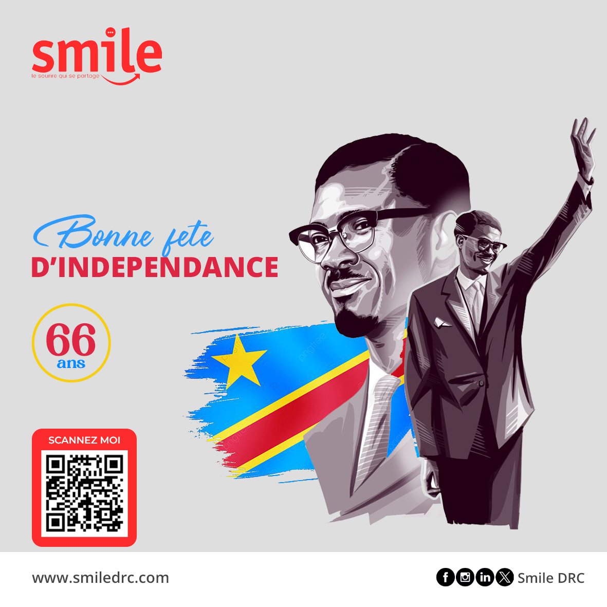 SmileLtd1's tweet photo. Bonne fête de l'indépendance

#lipanda #independenceday #rdc #rdcongo🇨🇩 #lumumba https://t.co/8SqFcQy8Q4