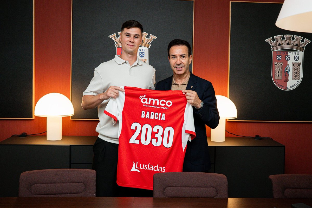 udlaspalmasNET's tweet photo. OFICIAL | Sergio Barcia, nuevo jugador del Sporting de Braga

➡️ Firma hasta el 30 de junio de 2030

🇪🇺 Jugará UEFA Conference League https://t.co/GKriWF6Zdz