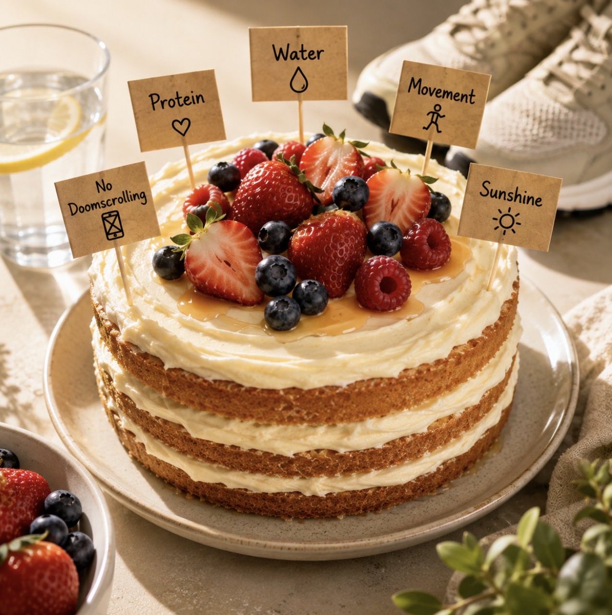 Bal_Butterfly's tweet photo. If your morning was a cake …

would you actually eat it? 🍰😏

- The ingredients matter more than you think.

🗯️ Remember: Your day rarely “rises” above how you begin it.👇🏼

(1/3) https://t.co/yyoIKq4vwv
