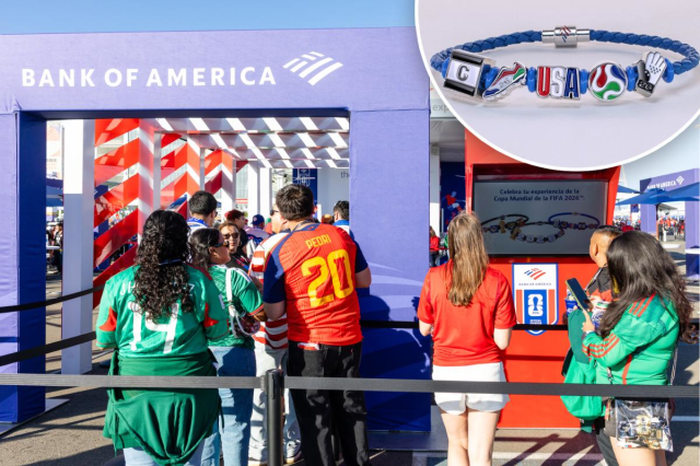 GregCoxTriad's tweet photo. Excited to be part of @BankofAmerica as we help fans celebrate the #FIFAWorldCup2026! ⚽ Our BofA Fan Bands are bringing people together across host cities…one collectible at a time. https://t.co/0oXqe9sRCu https://t.co/UqiCJJFHyF