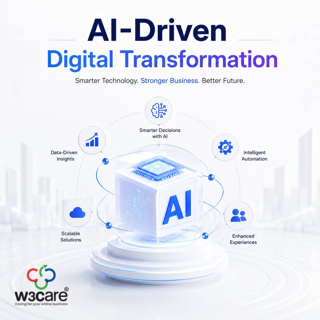 w3care's tweet photo. AI is transforming the future of business.

Smarter decisions.
Intelligent automation.
Data-driven insights.
Scalable digital solutions.

Start your AI-driven transformation today.

#AI #DigitalTransformation #Automation #BusinessGrowth https://t.co/WzR5rD16Id