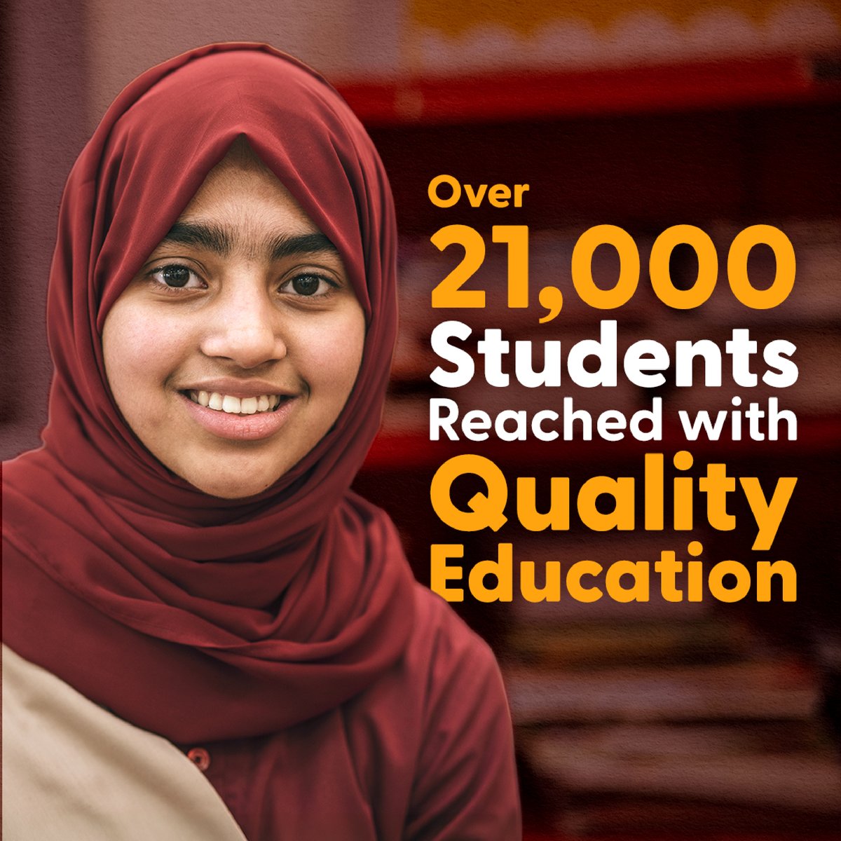 EAA_Foundation's tweet photo. Through @EAA_Foundation's Assalam Schools, more than 21,000 children facing barriers to education have gained access to quality learning opportunities, safe and supportive environments, and the chance to reach their full potential.

Behind every number is a story of resilience, determination, and hope.

Together, we are helping ensure that more children and young people can access the quality education they deserve.